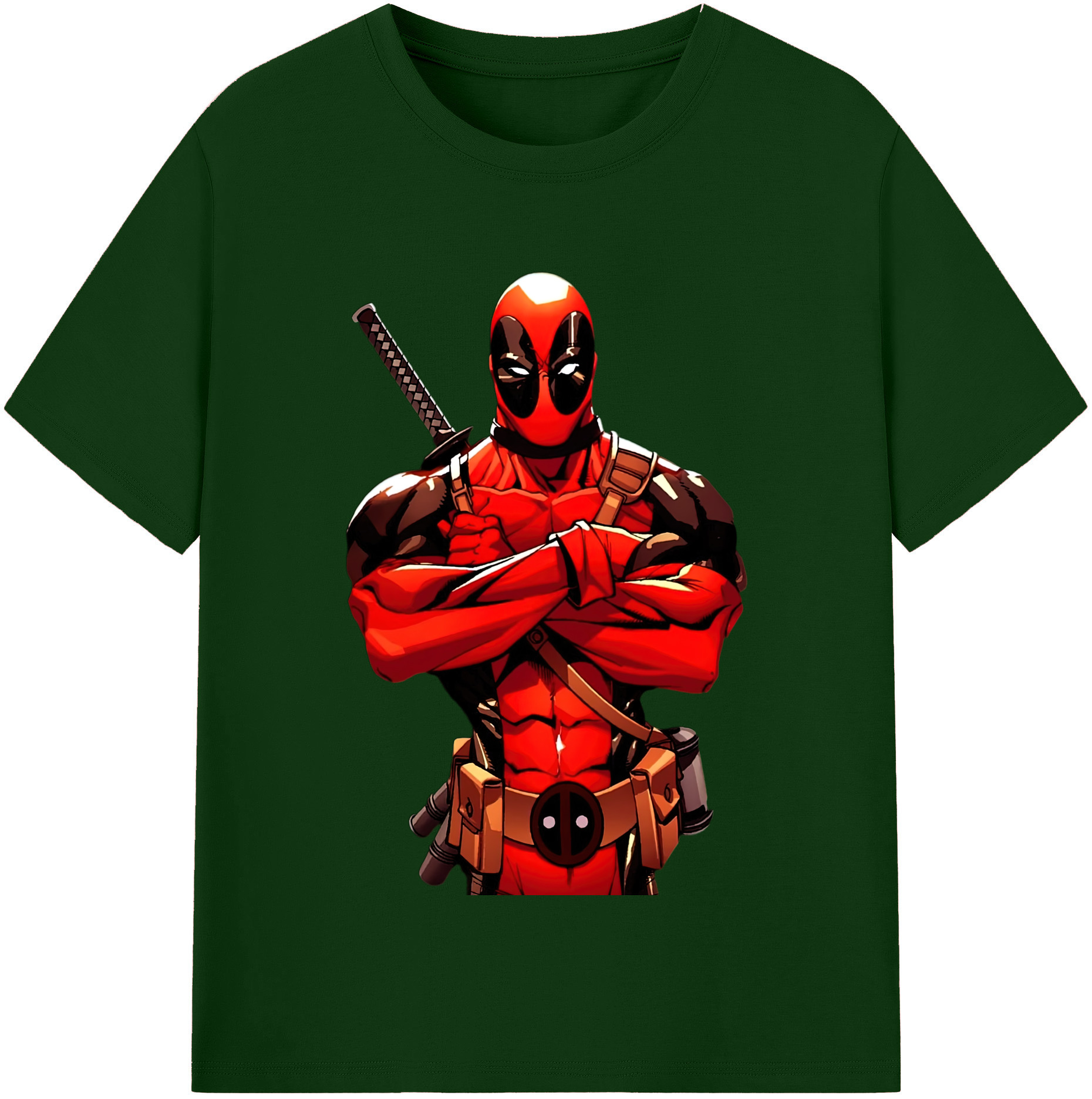 （画像用） Deadpool デッドプール 綿100％半袖Tシャツ（フロントプリント）